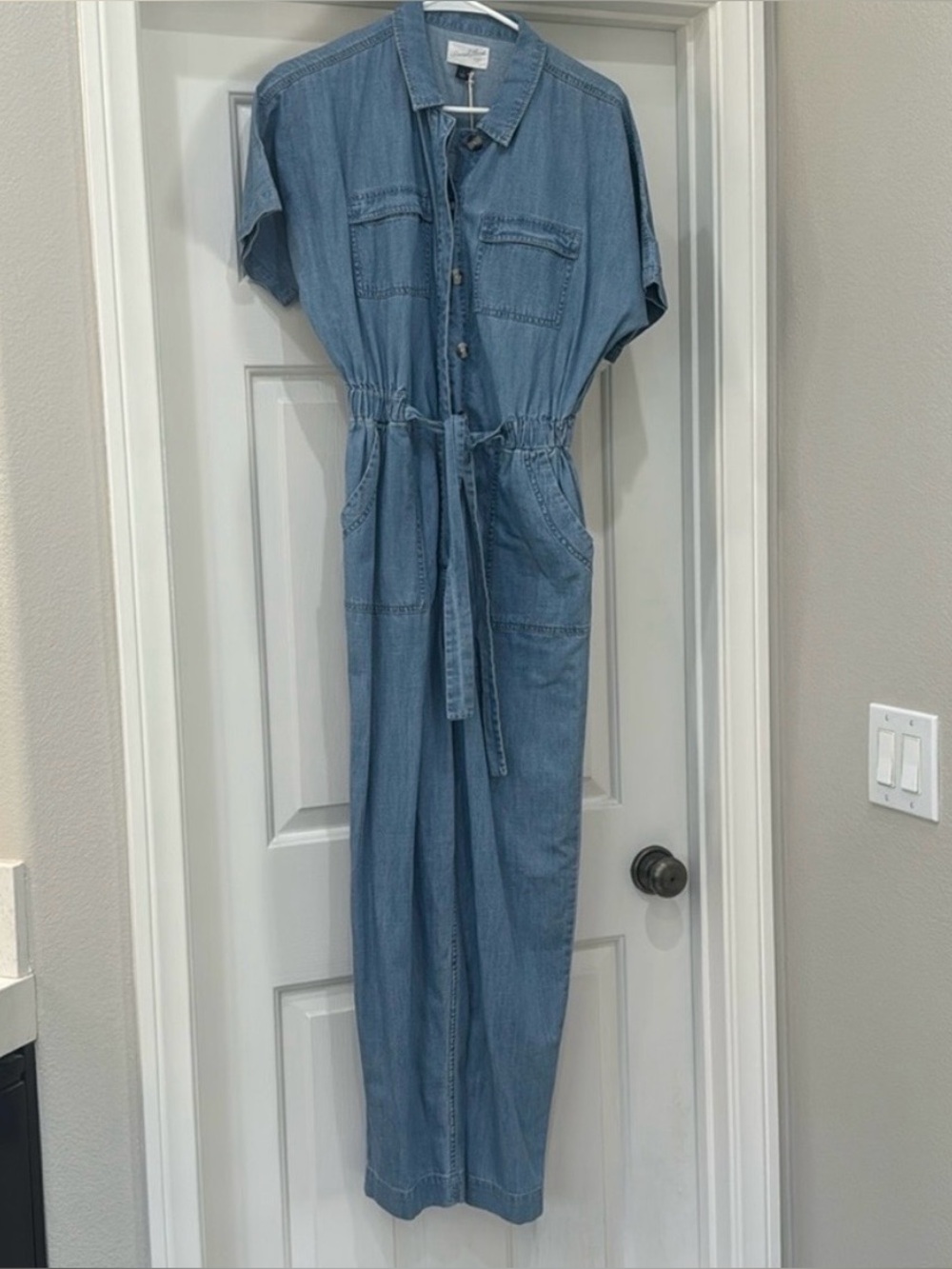 Universal Thread Light Denim Utility Jumpsuit